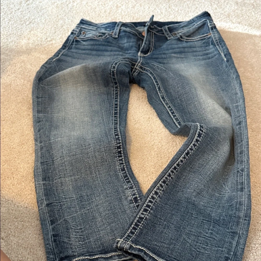 Daytrip Classic Blue Straight Leg Jeans - Picture 4 of 5